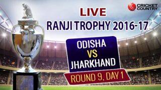 Live Cricket Score, Ranji Trophy 2016-17, Odisha vs Jharkhand, Round 9, Day 1